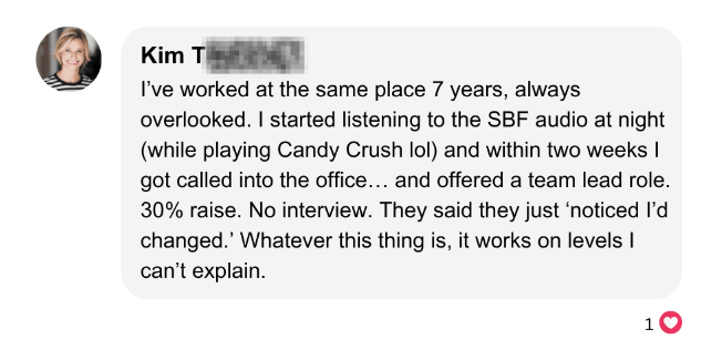 secret billionaire frequency customer review 4